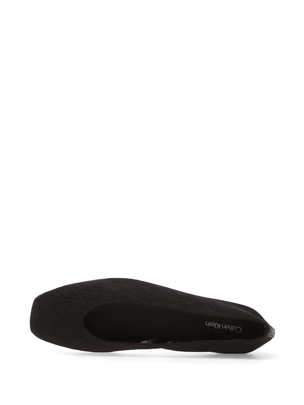 Calvin Klein Ballerina's met monogram-patroon Zwart