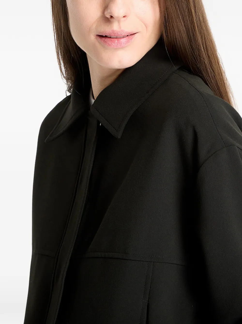 Urban Classics Shirtjack met elastische afwerking Zwart