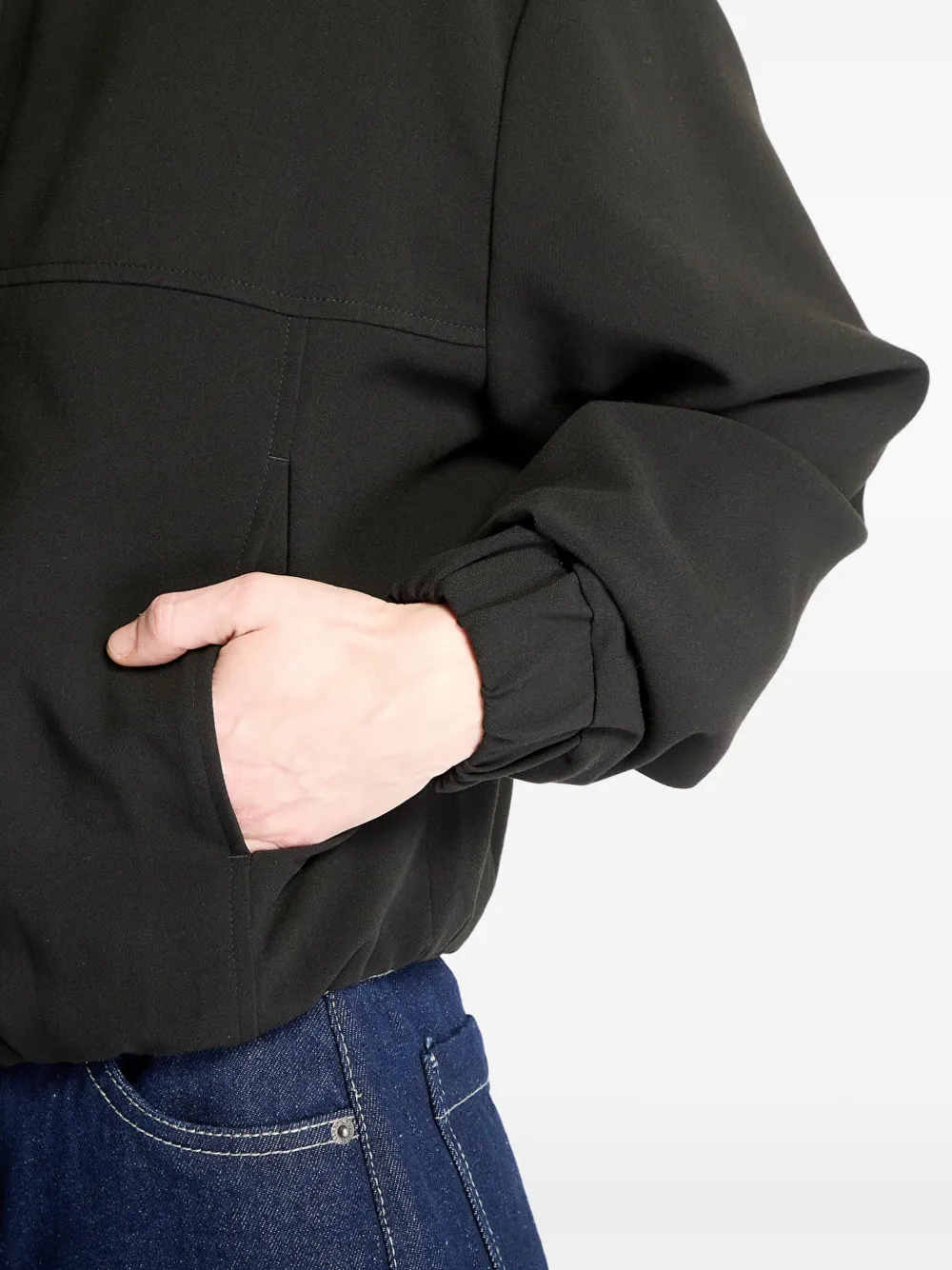 Urban Classics Shirtjack met elastische afwerking Zwart