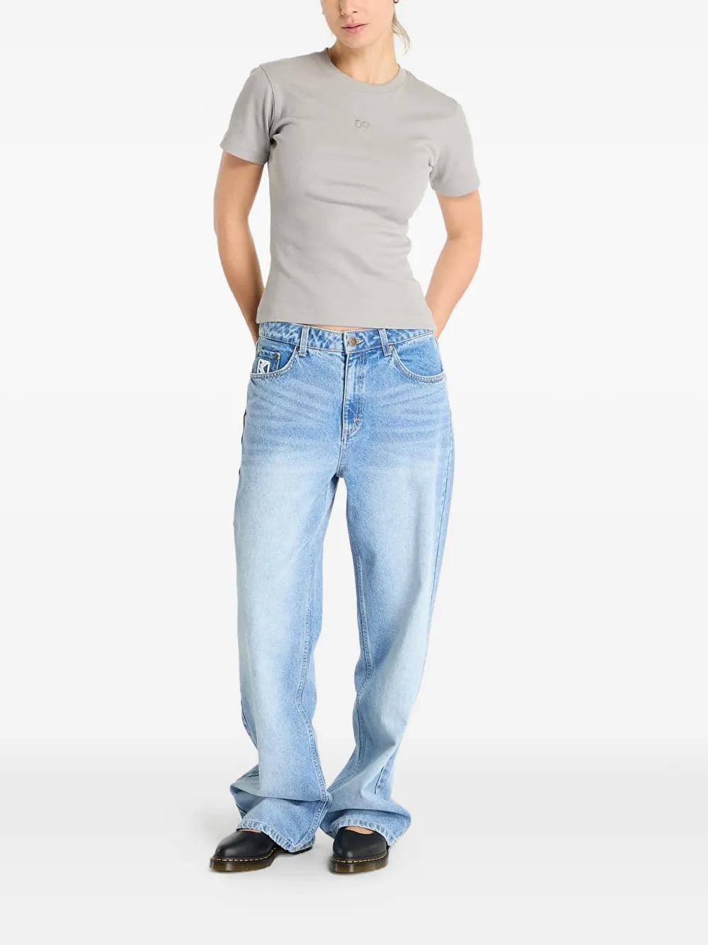 Daily Paper T-shirt met geborduurd logo Grijs