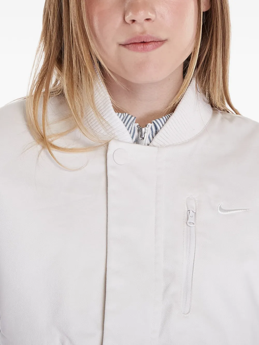 Nike Cropped bomberjack Beige