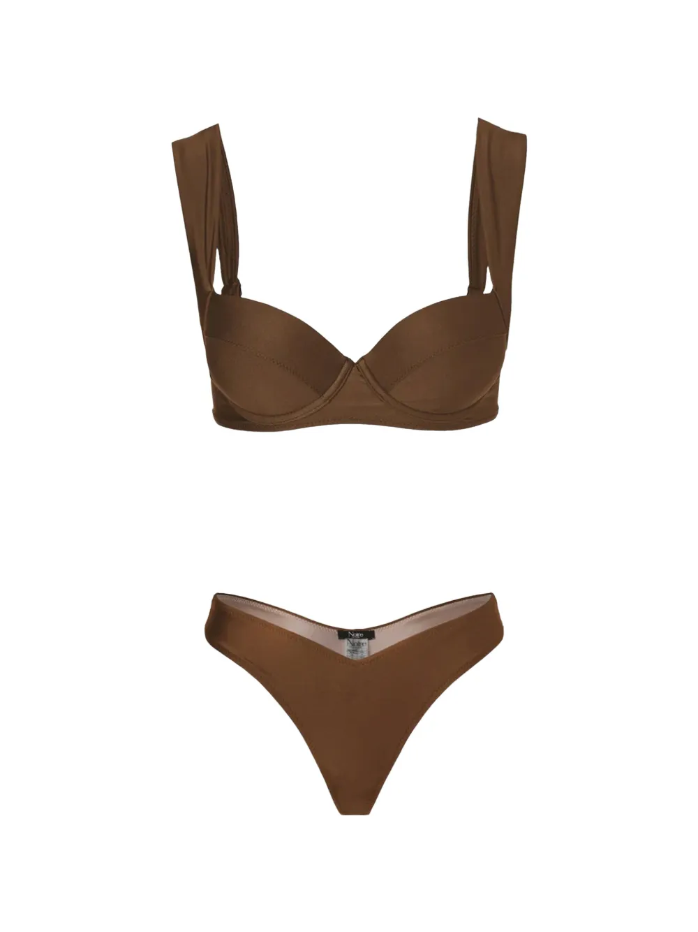 Noire Swimwear Ava Ivy underwire bikini - Marrone