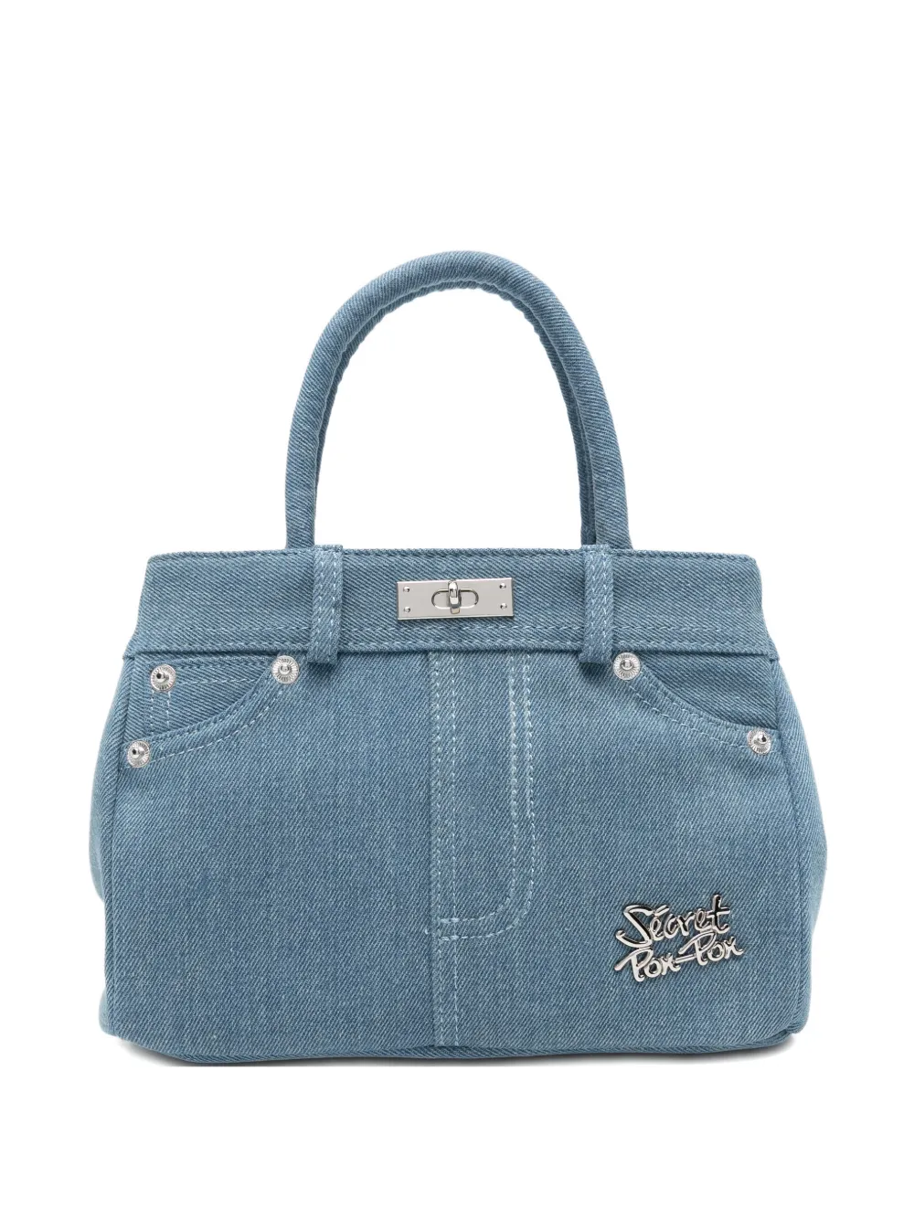 Secret Pon Pon Borsa tote Poche - Blu