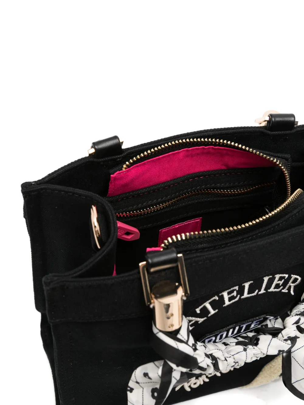 Secret Pon Saint Tropez kleine sjaalvormige shopper Zwart