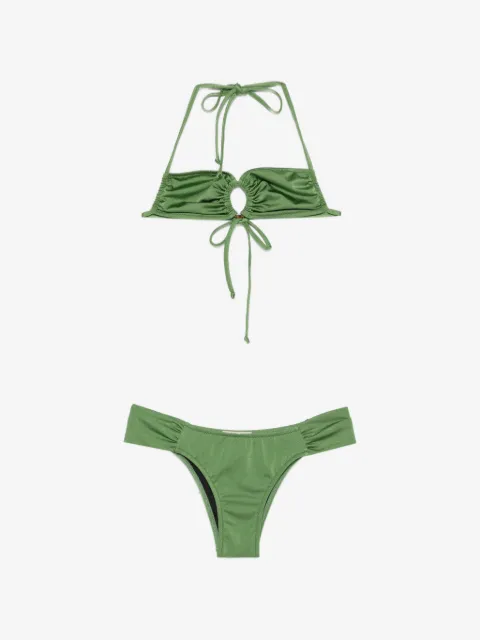 Anjuna bikini fruncido con detalle de anilla