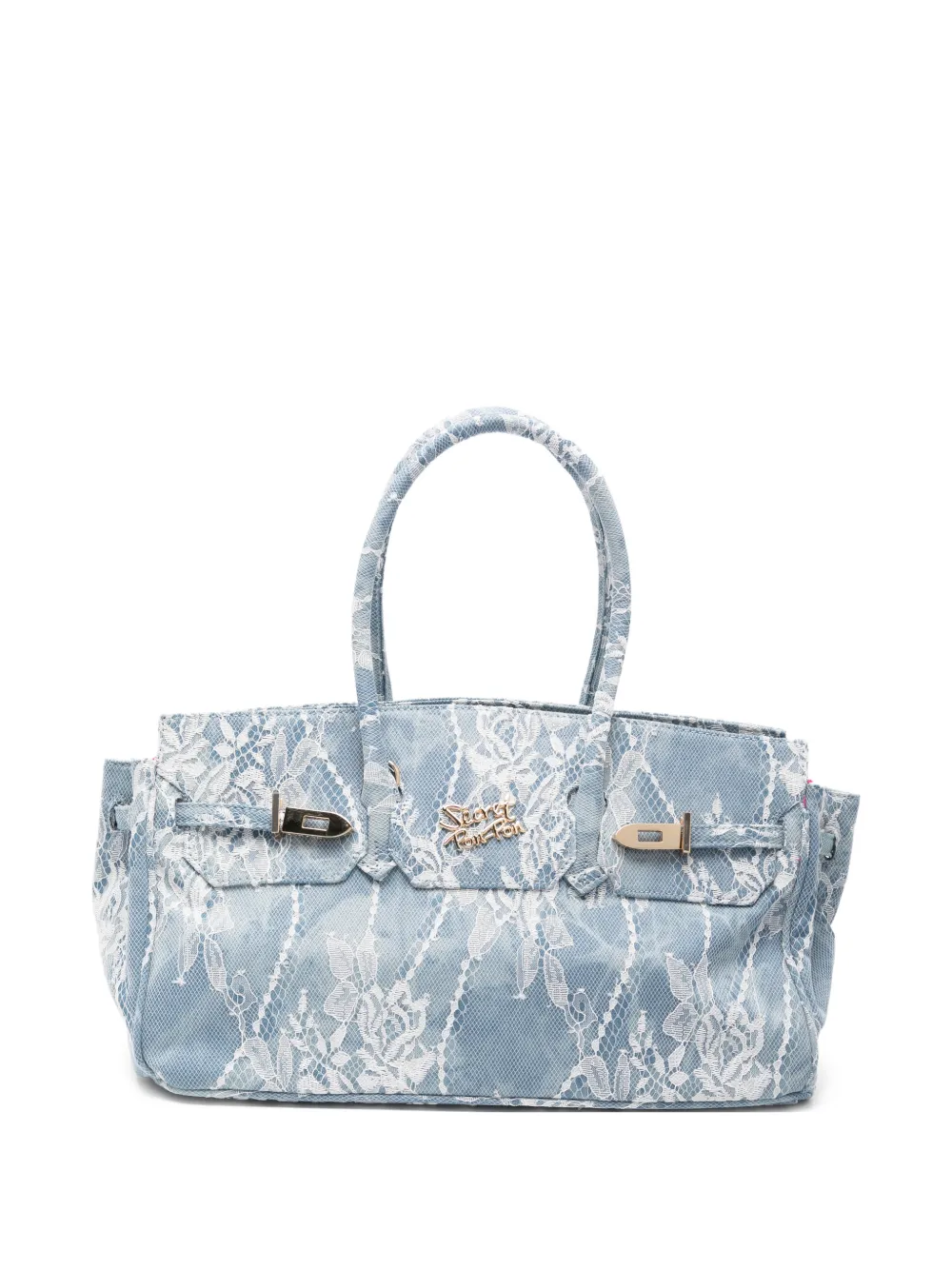 Secret Pon Pon Borsa tote Grace media - Blu