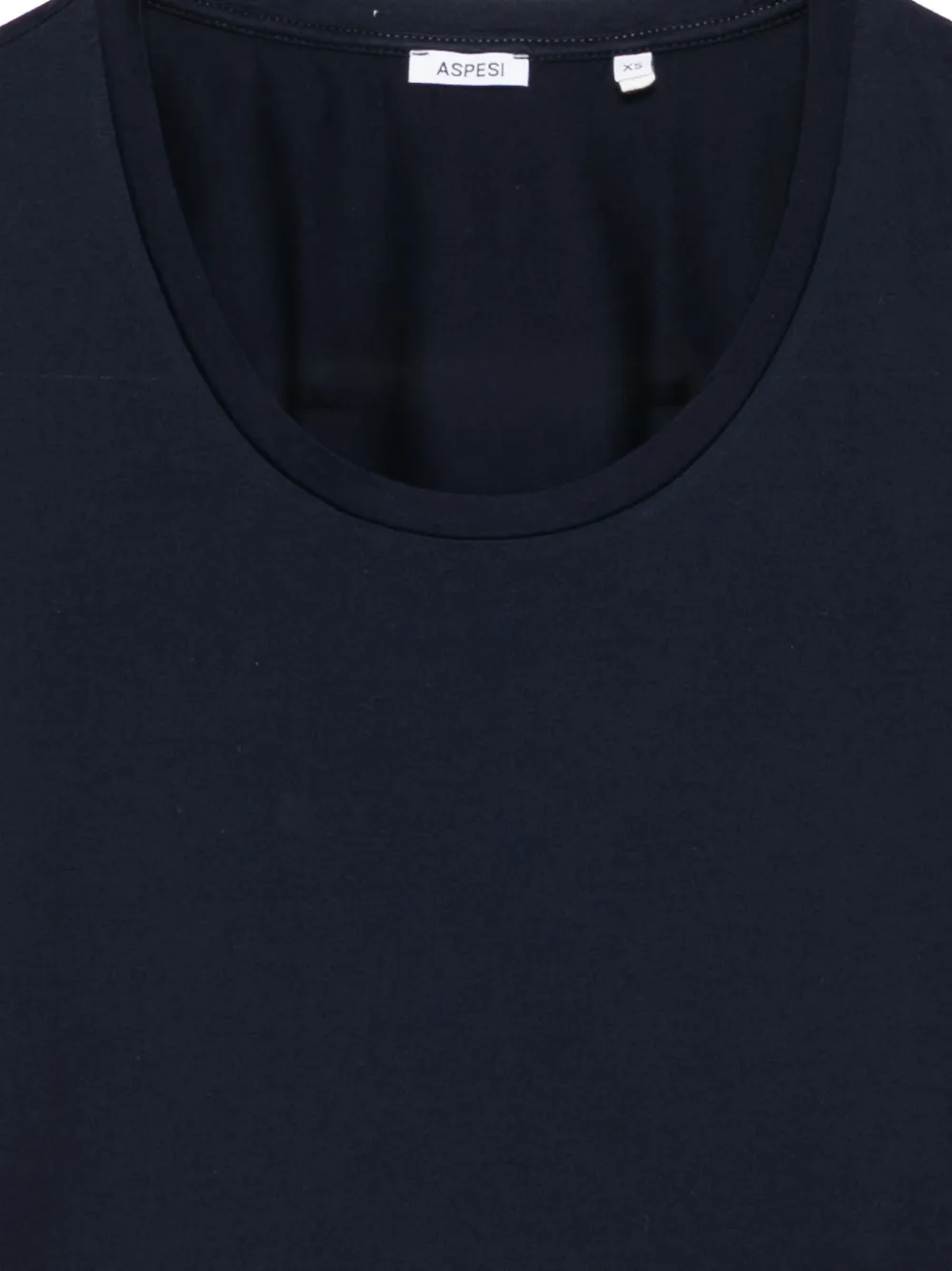  Aspesi Camiseta Con Cuello Redondo - Azul 