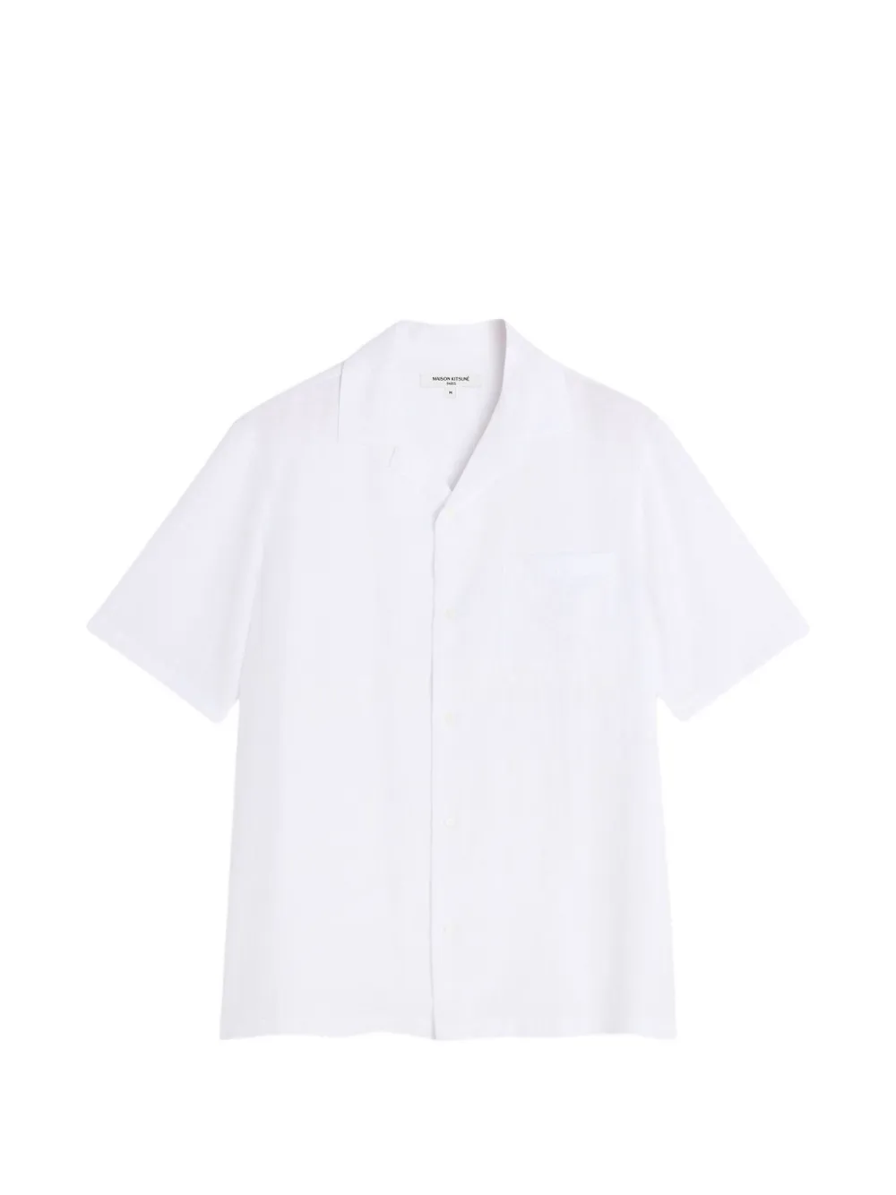 Maison Kitsuné camp-collar short-sleeve shirt - Bianco