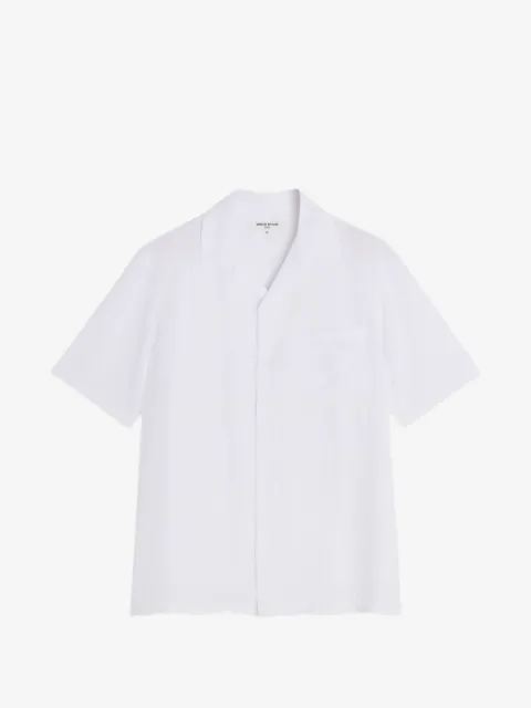 Maison Kitsuné camp-collar short-sleeve shirt