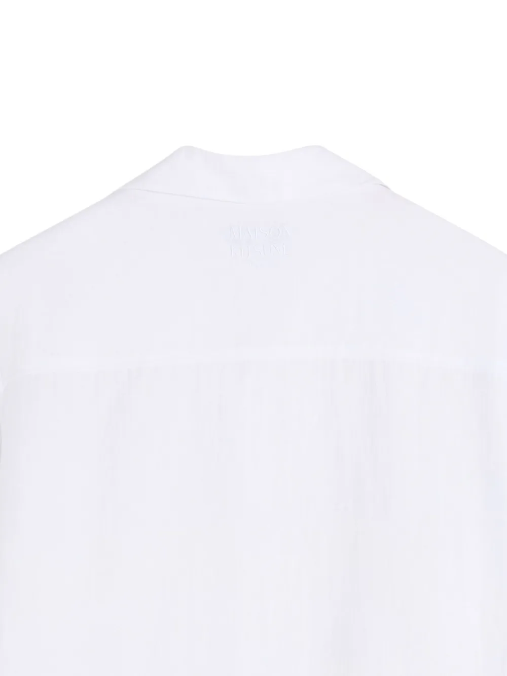 Maison Kitsuné Overhemd met korte mouwen Wit