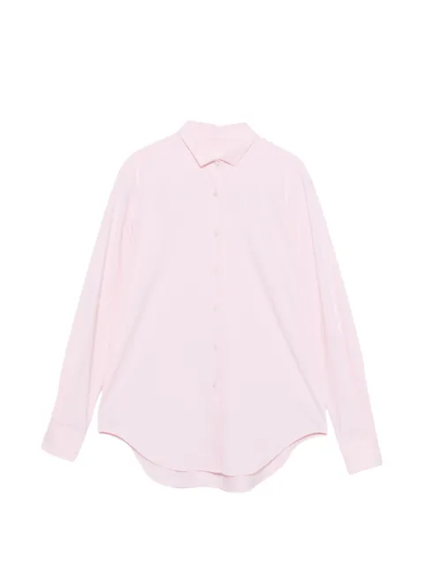 Xacus Giselle curved-hem long-sleeve shirt