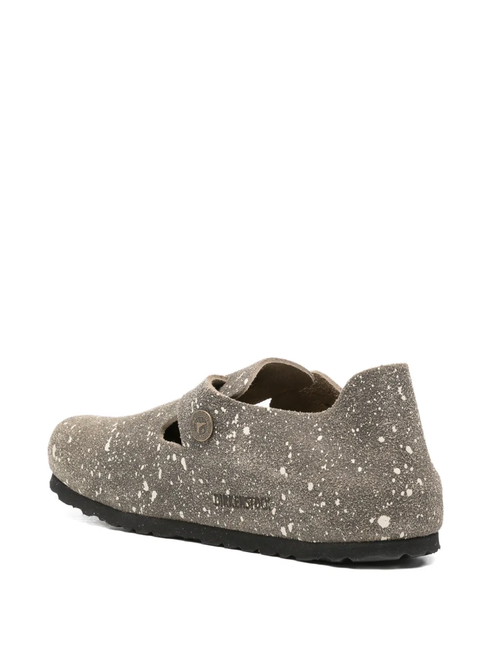 BIRKENSTOCK 1774 London The Artist splash-print leather ballet flats Grijs