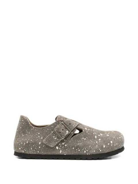 London The Artist Splash Print Leather Ballet Flats