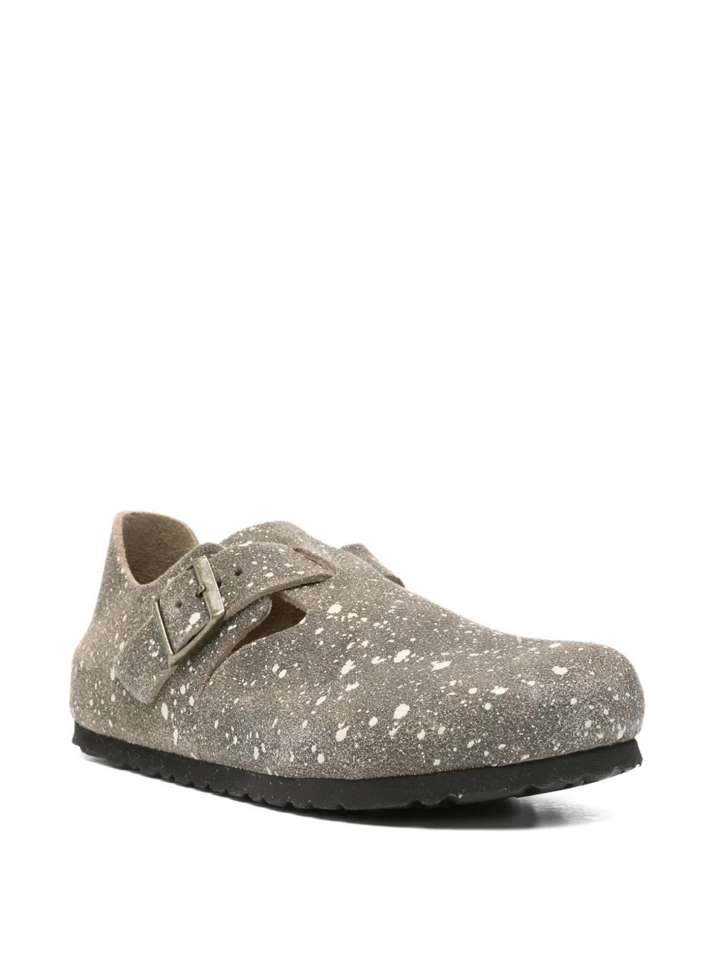 BIRKENSTOCK 1774 London The Artist splash-print leather ballet flats Grijs