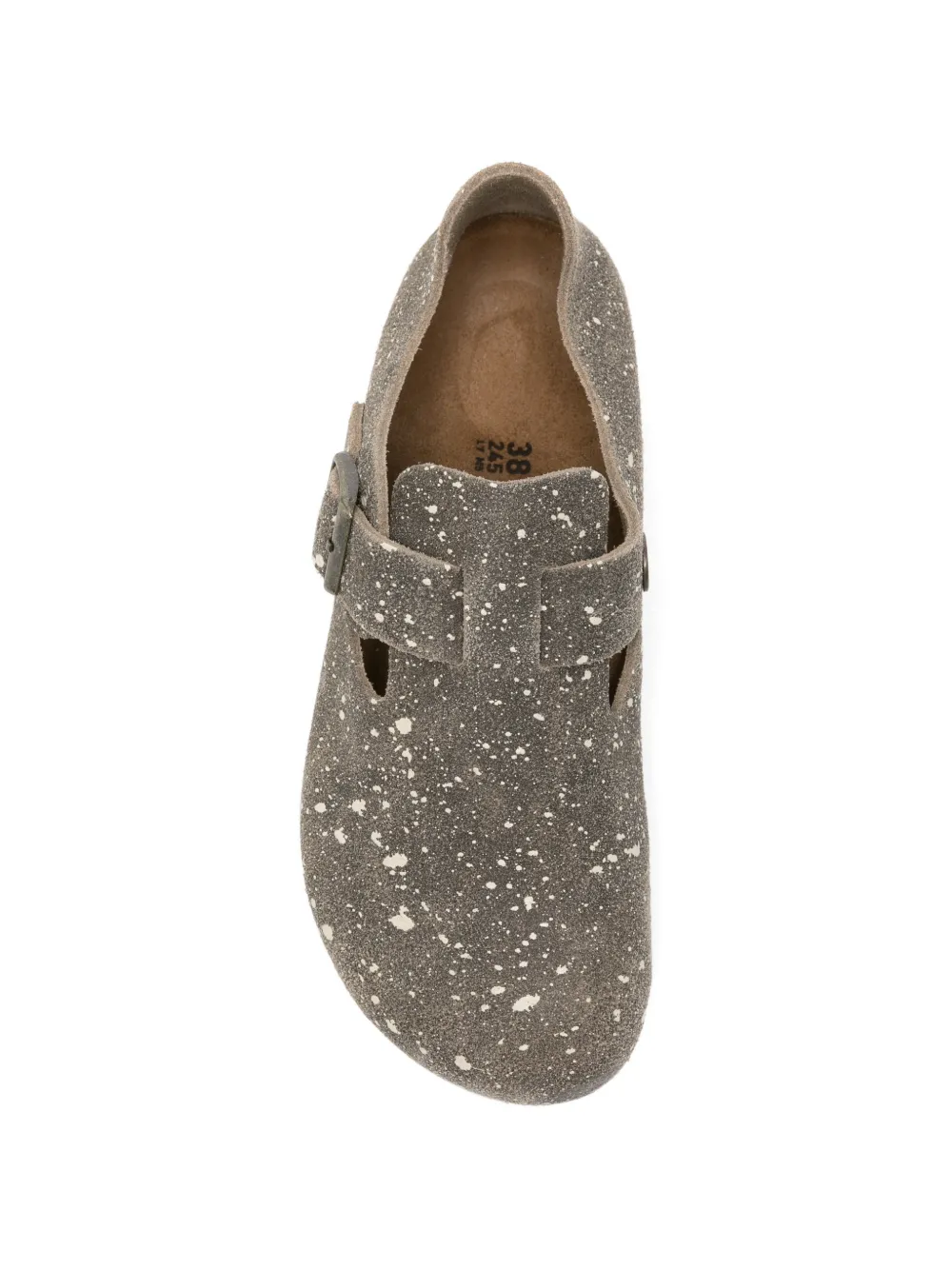 BIRKENSTOCK 1774 London The Artist splash-print leather ballet flats Grijs