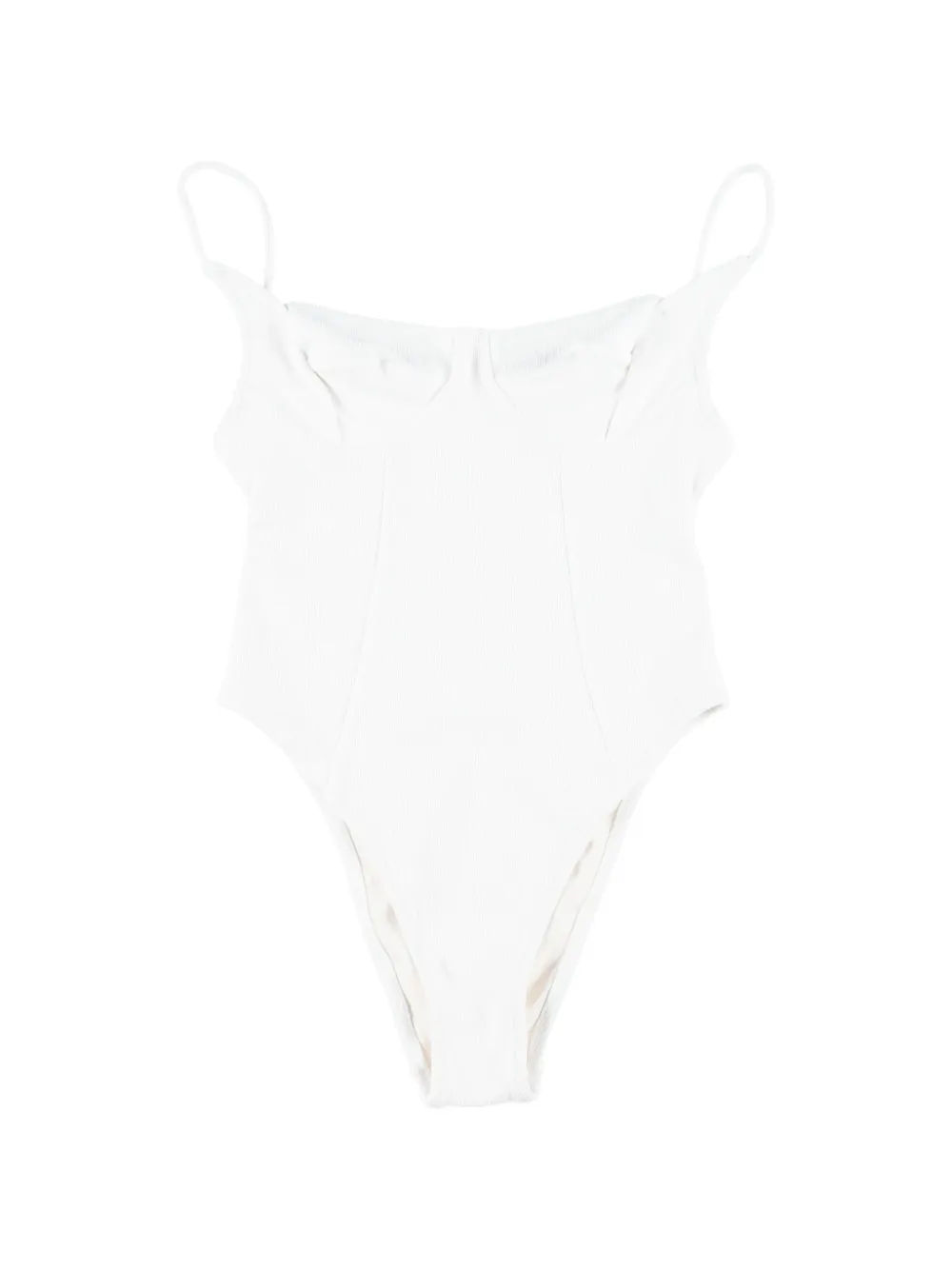 BELAMER Nina sweetheart-neck swimsuit - Bianco