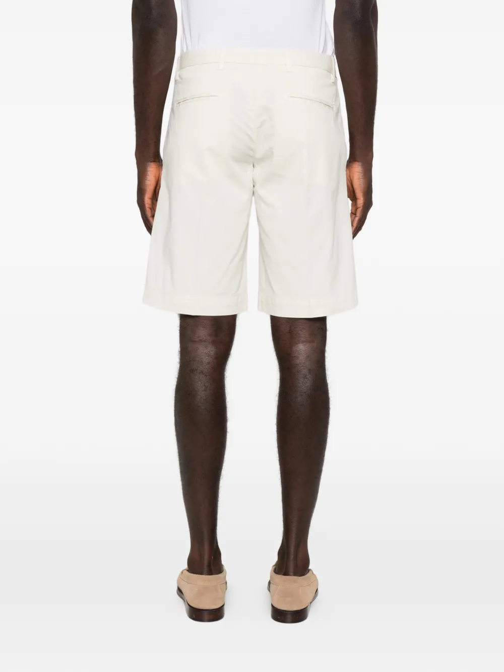 Entre Amis Danubio geplooide shorts Beige