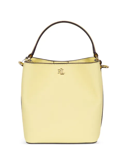 Lauren Ralph Lauren small Reese logo-plaque bucket bag