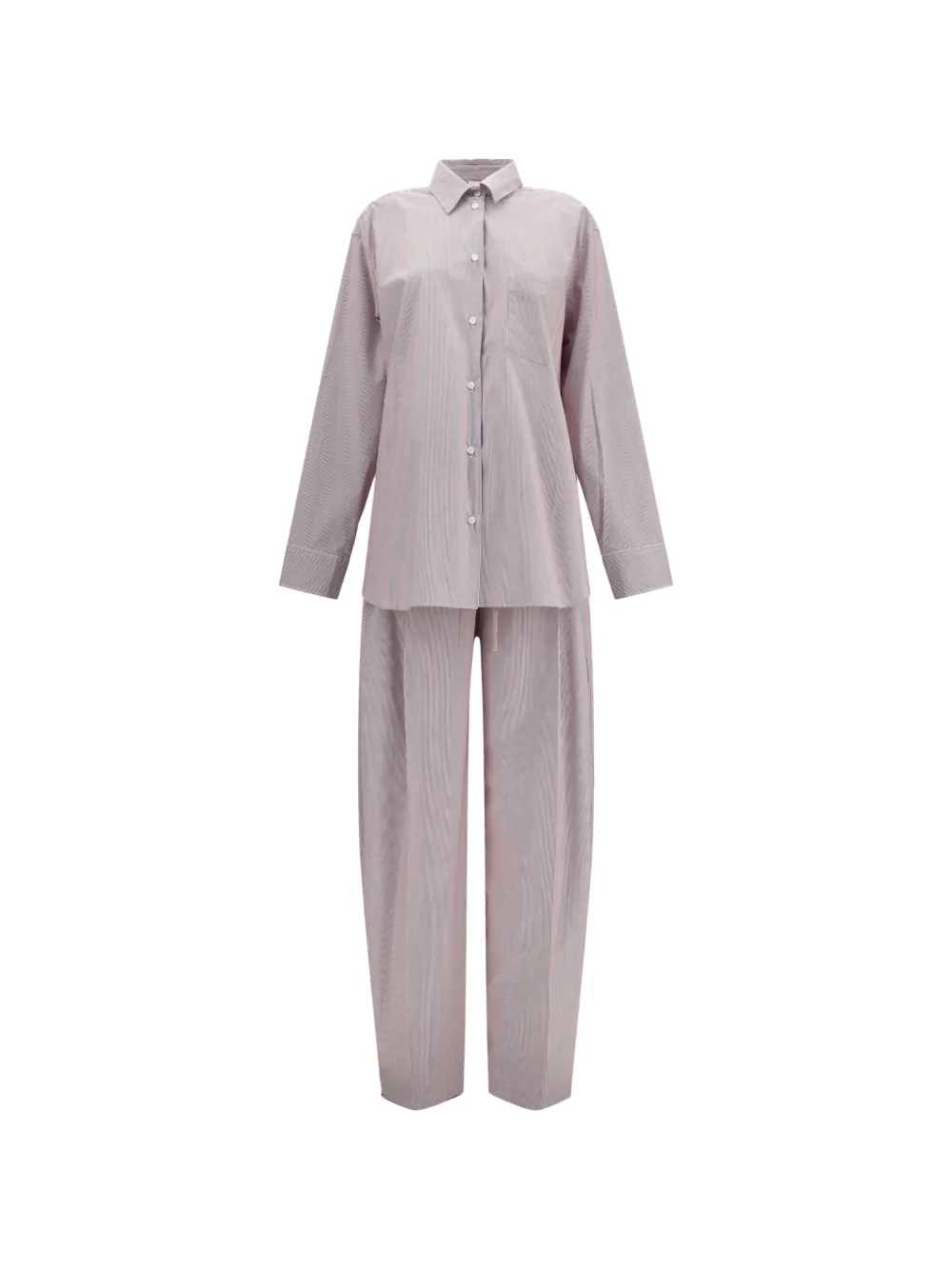 THE ANDAMANE Wendela striped trousers and shirt set - Rot