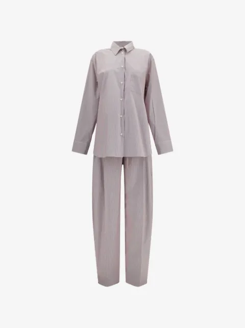 THE ANDAMANE Wendela striped trousers and shirt set