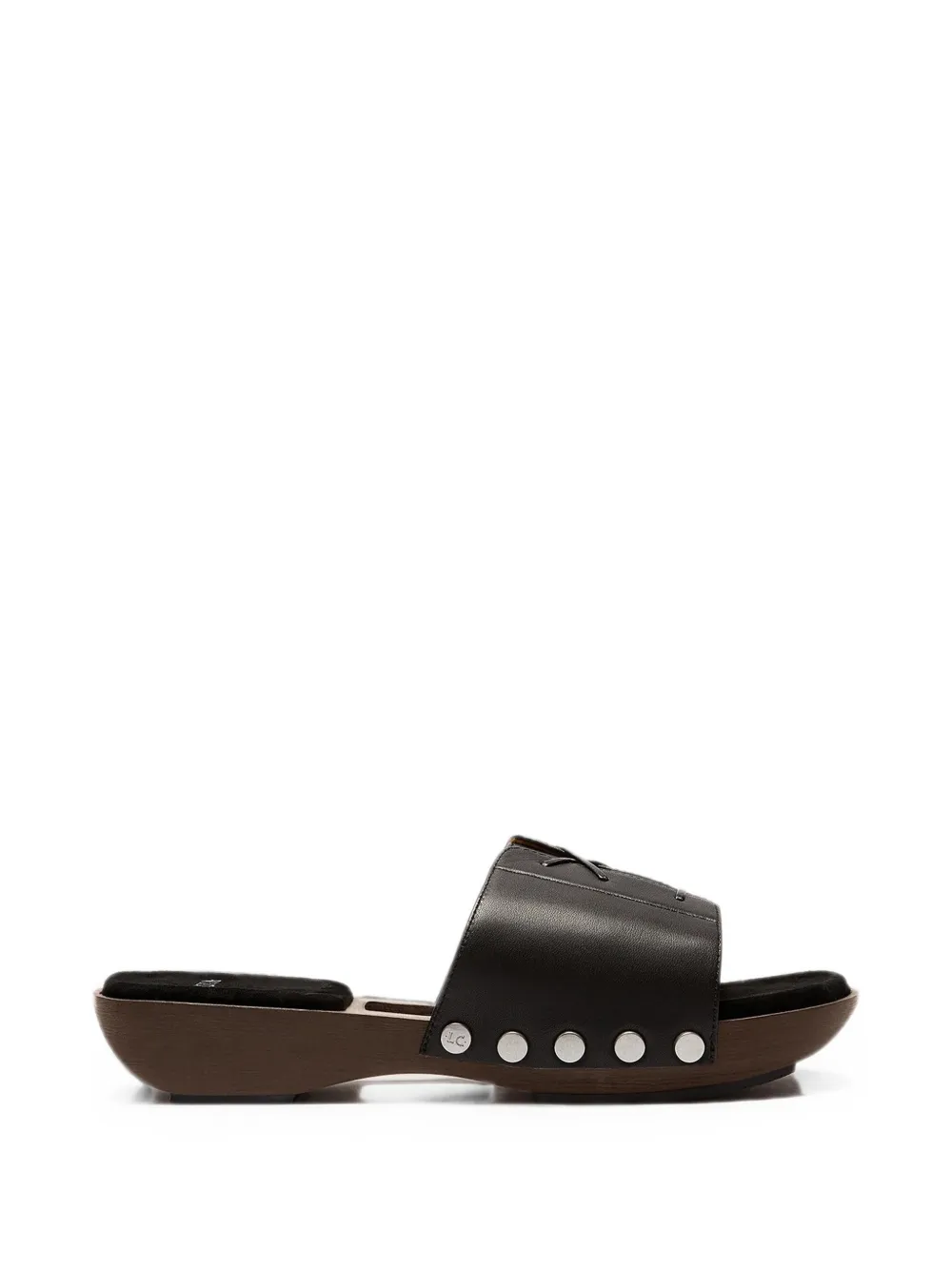 LILI CURIA Uma lace-up clogs Zwart