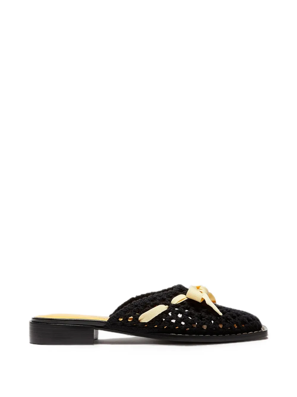 LILI CURIA Lina bow-detail sandals Zwart