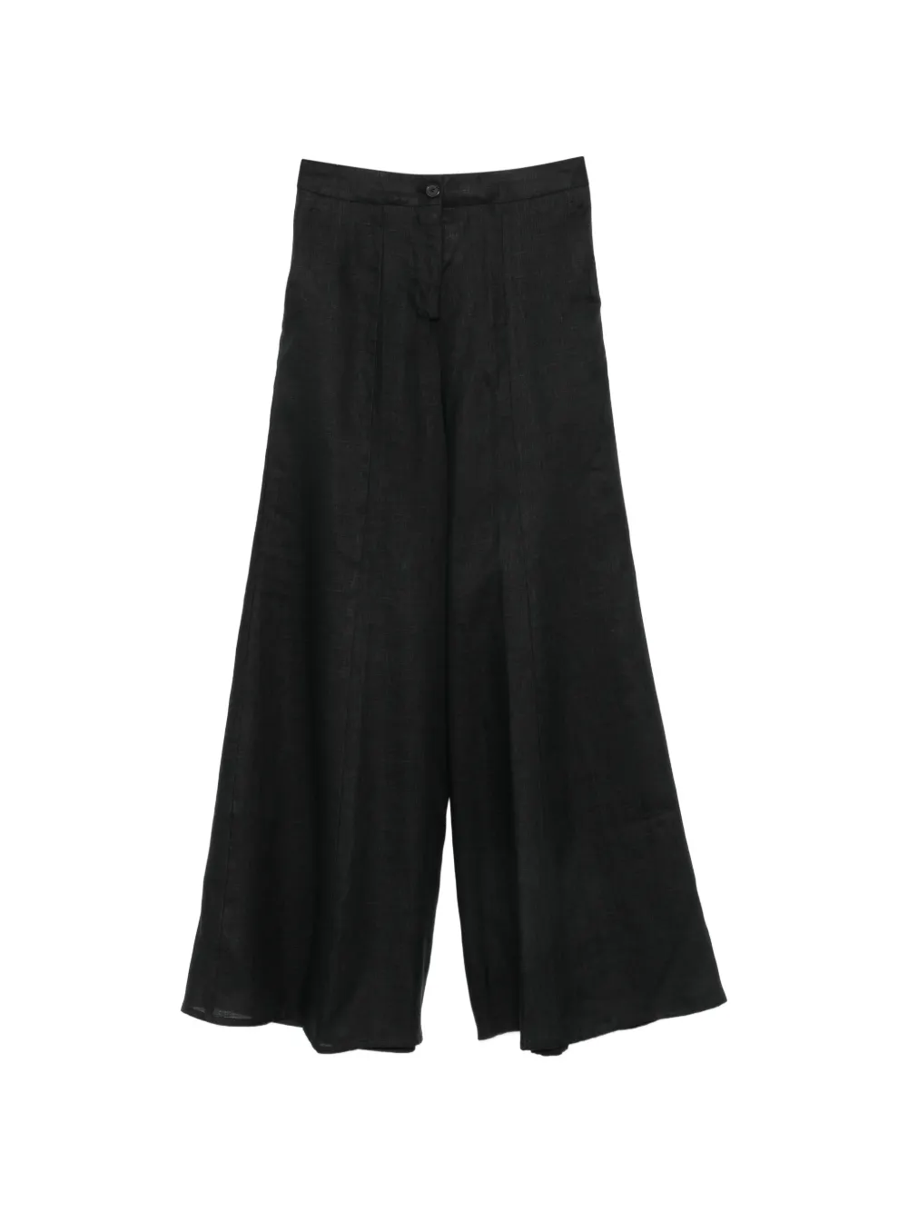 Semicouture button-fastening palazzo pants - Nero