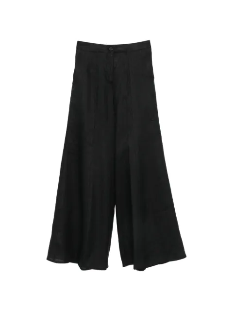 Semicouture pantalon en jean à boutonnière
