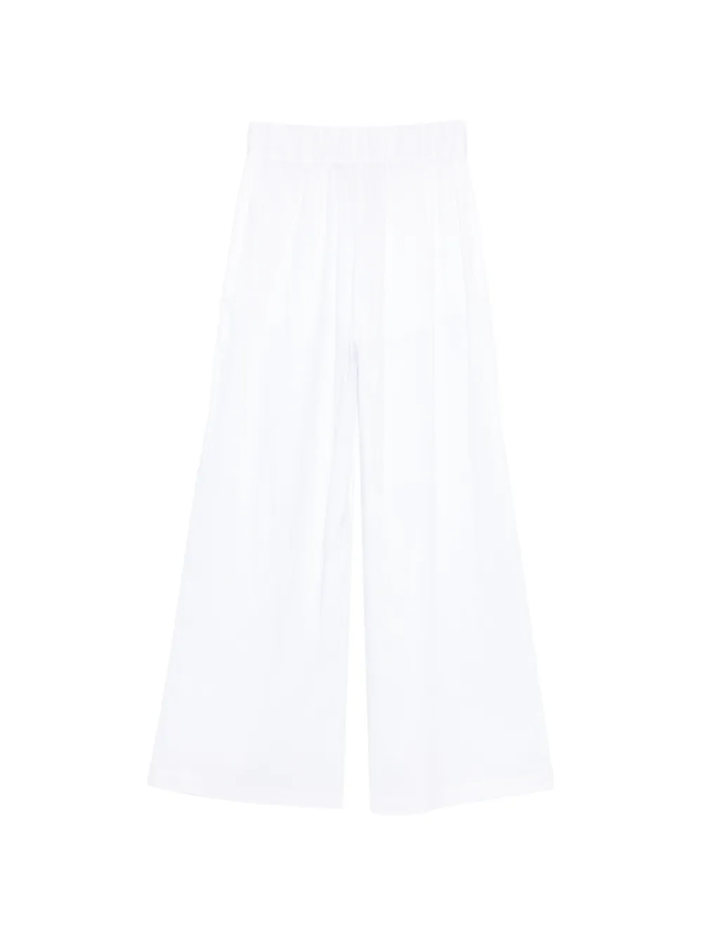 Semicouture Broek met elastische tailleband Wit