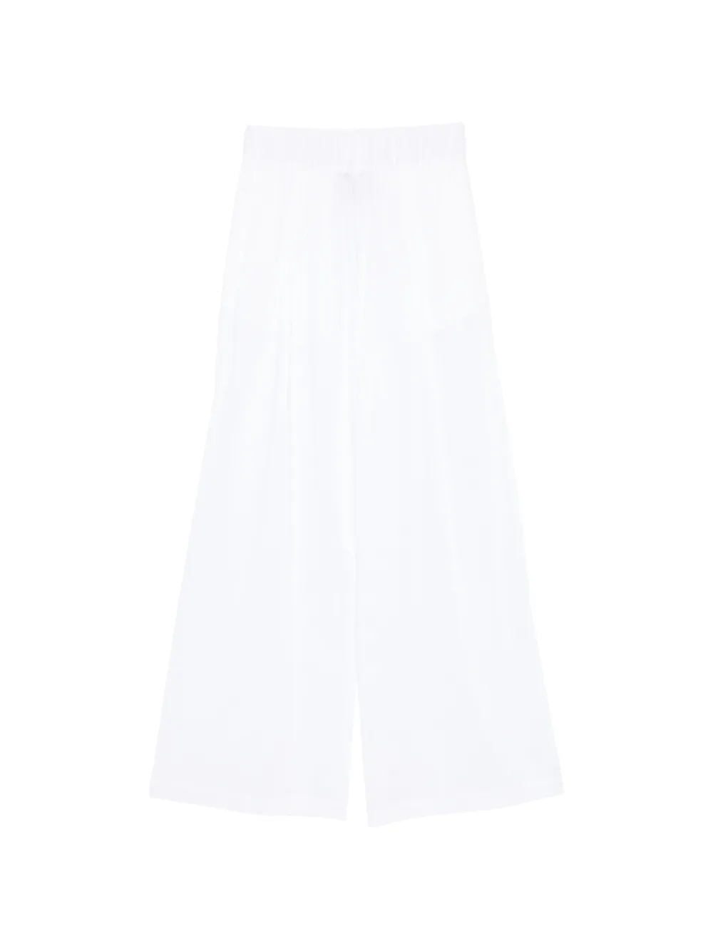Semicouture elasticated-waistband trousers - Bianco