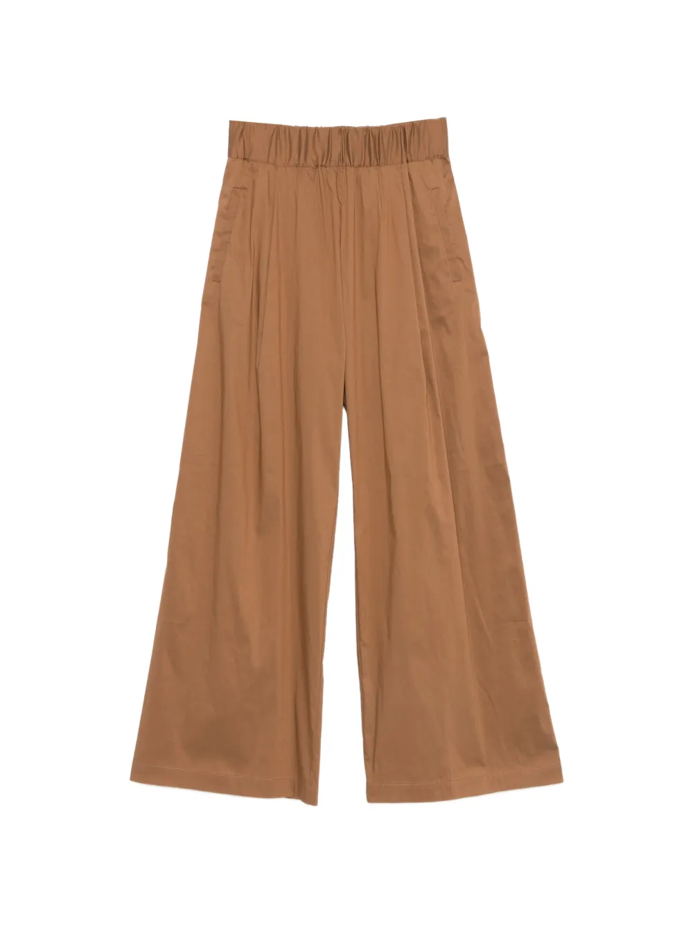 Semicouture elasticated-waistband trousers - Marrone