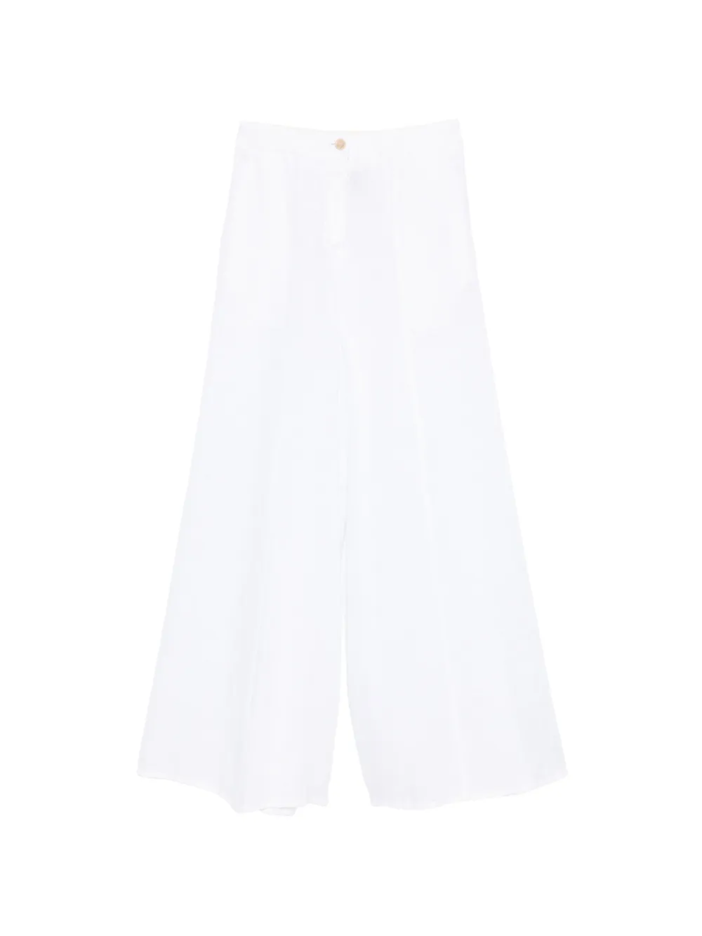 Semicouture button-detail trousers - Bianco