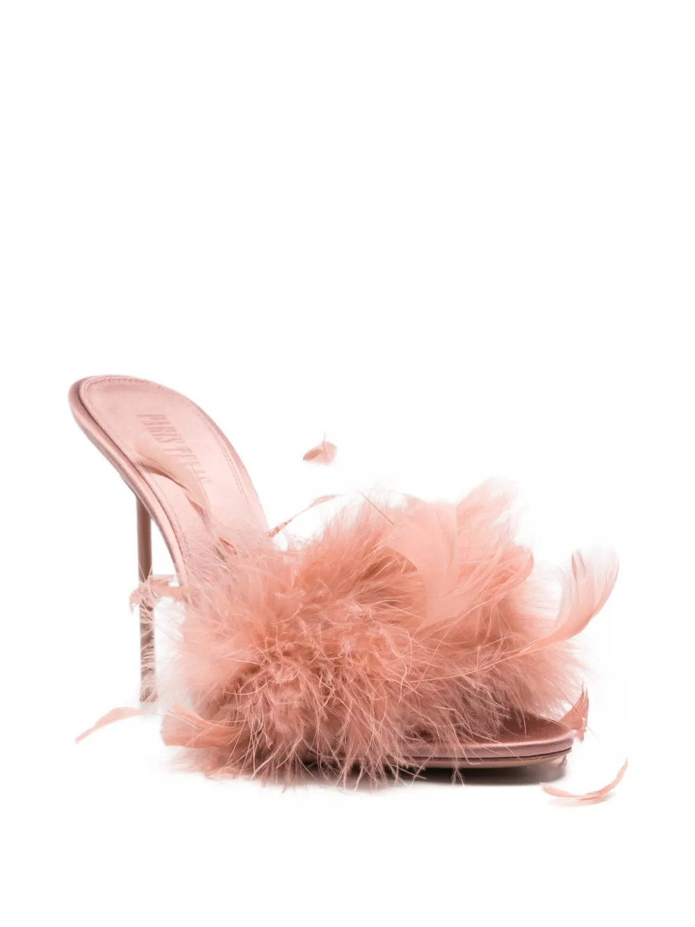 Paris Texas Lidia feather-embellished sandals Roze