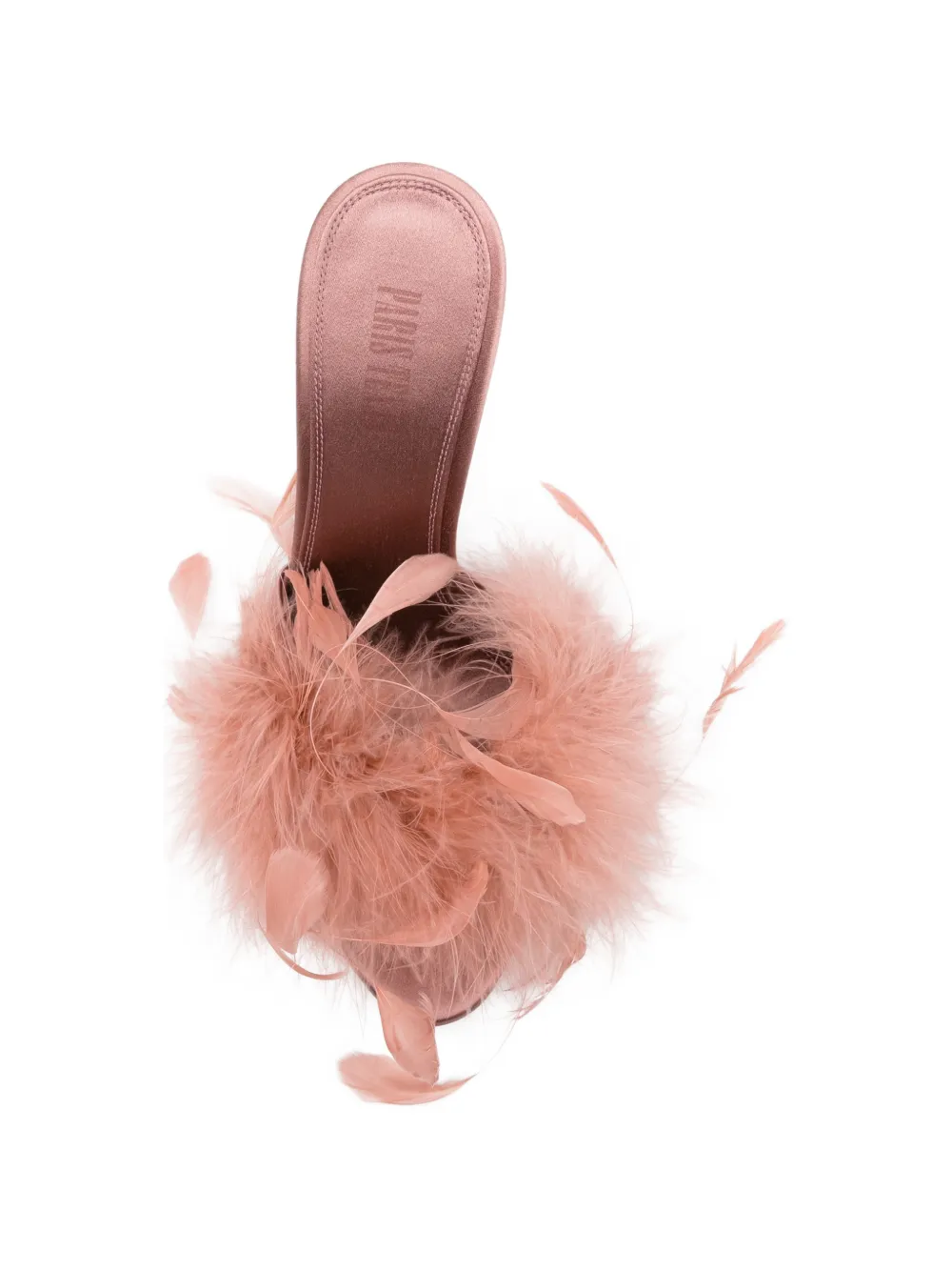 Paris Texas Lidia feather-embellished sandals Roze