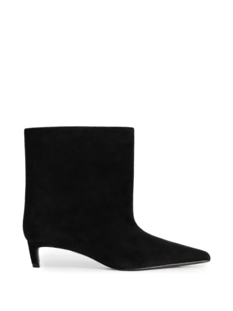 12 STOREEZ suede kitten-heel ankle boots