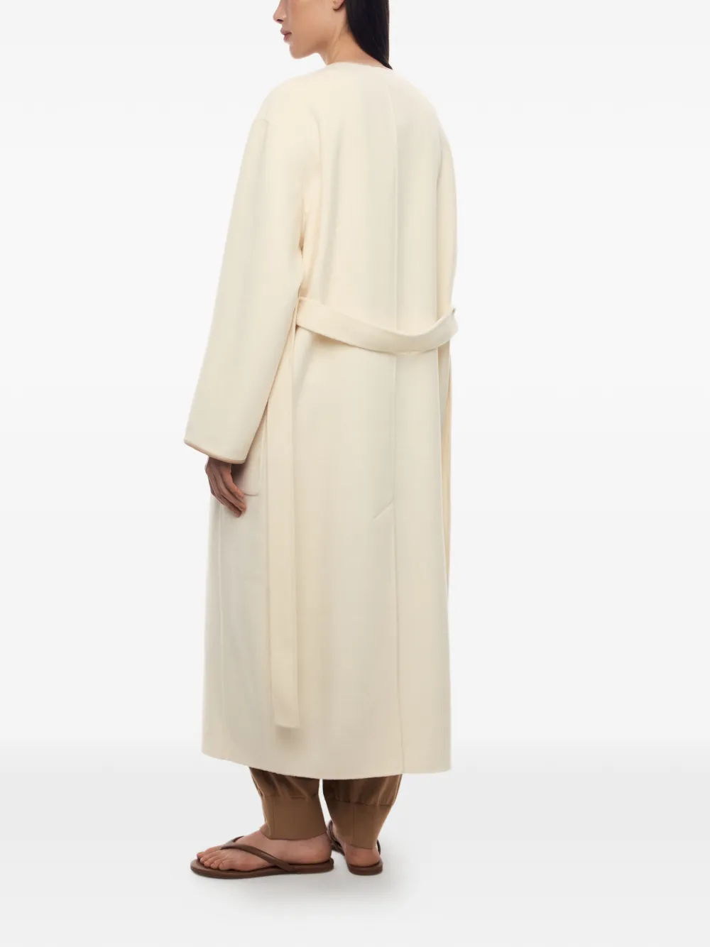 12 STOREEZ Angie jas met ceintuur Beige