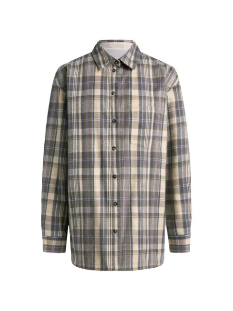 12 STOREEZ Marilyn check-pattern shirt