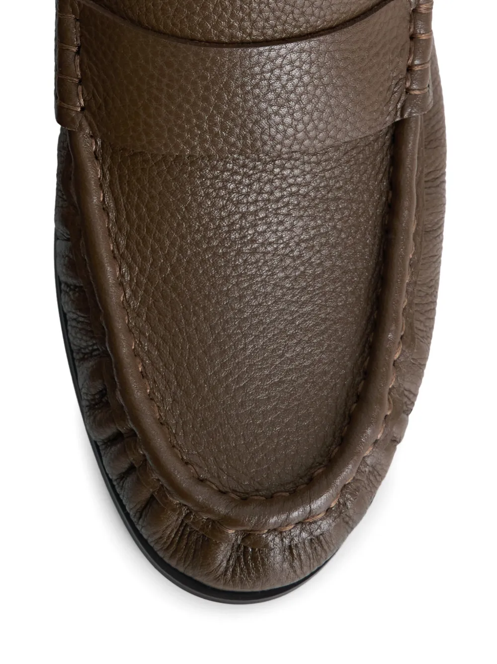 12 STOREEZ Leren loafers Bruin