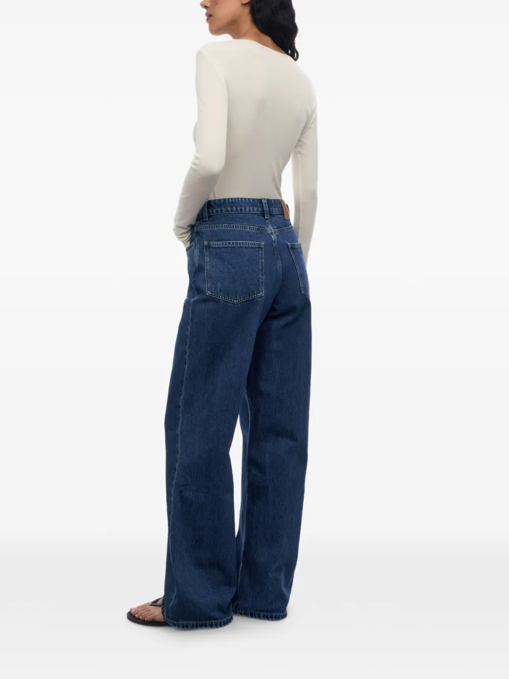 12 STOREEZ 415 jeans met wijde pijpen Blauw