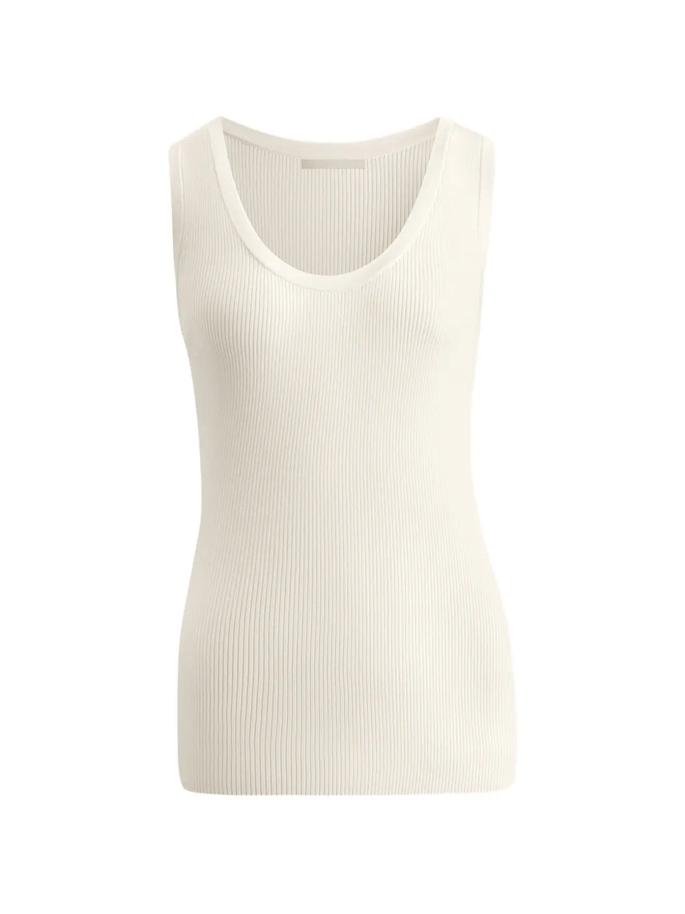 12 STOREEZ Zoe ribbed tank top - Toni neutri