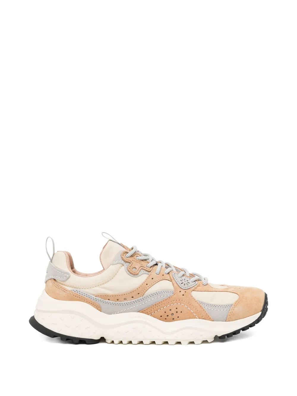 FLOWER MOUNTAIN panelled perforated sneakers - Toni neutri