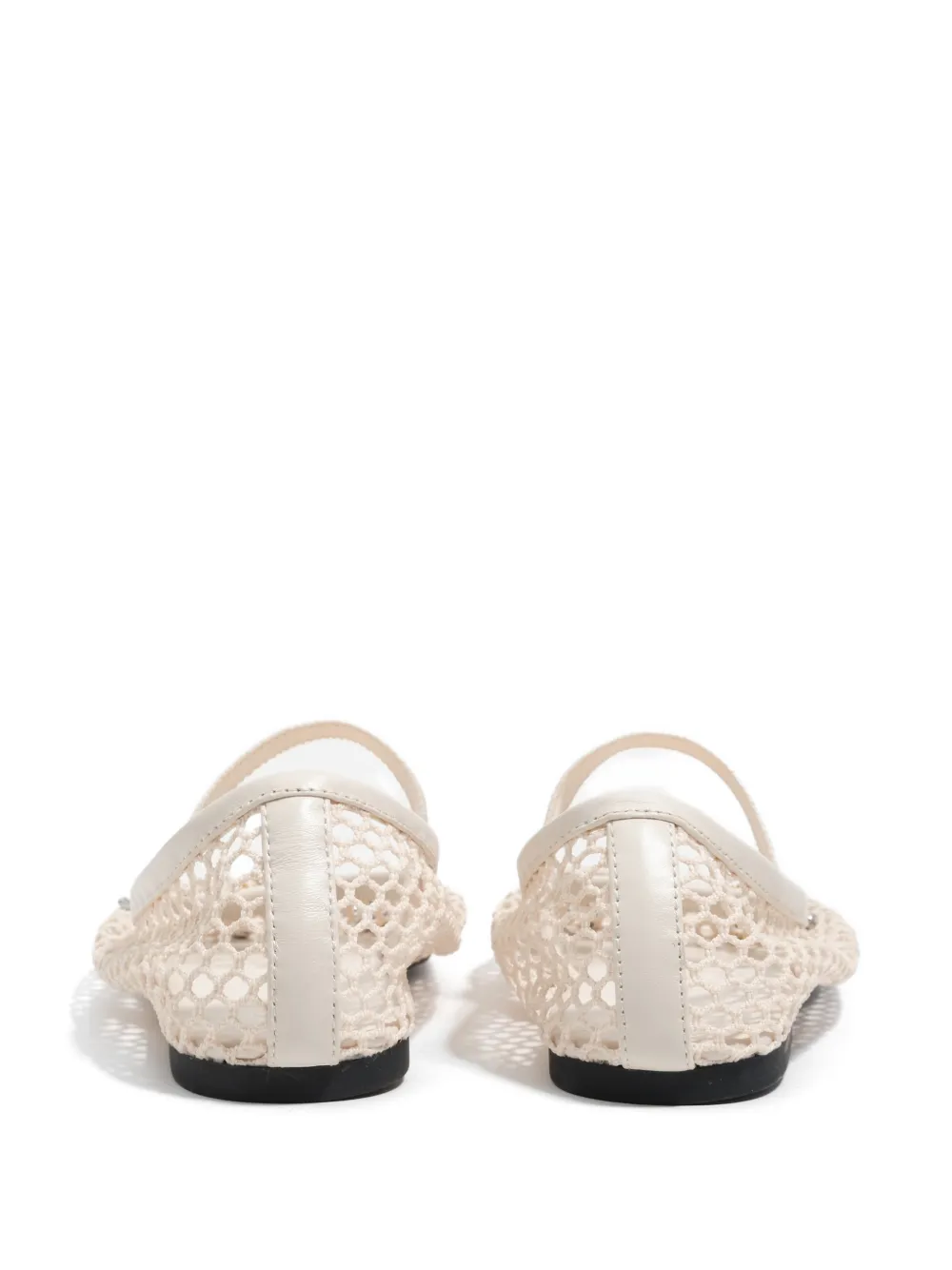 Bimba y Lola Verfraaide ballerina's met mesh Wit