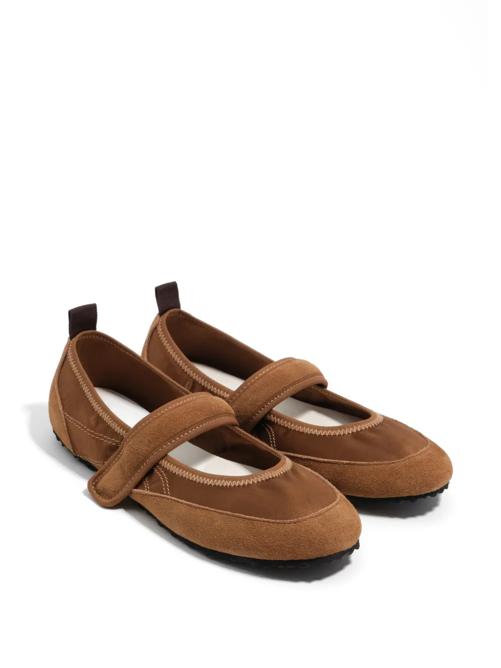 Bimba y Lola Ballerina's met klittenband Bruin