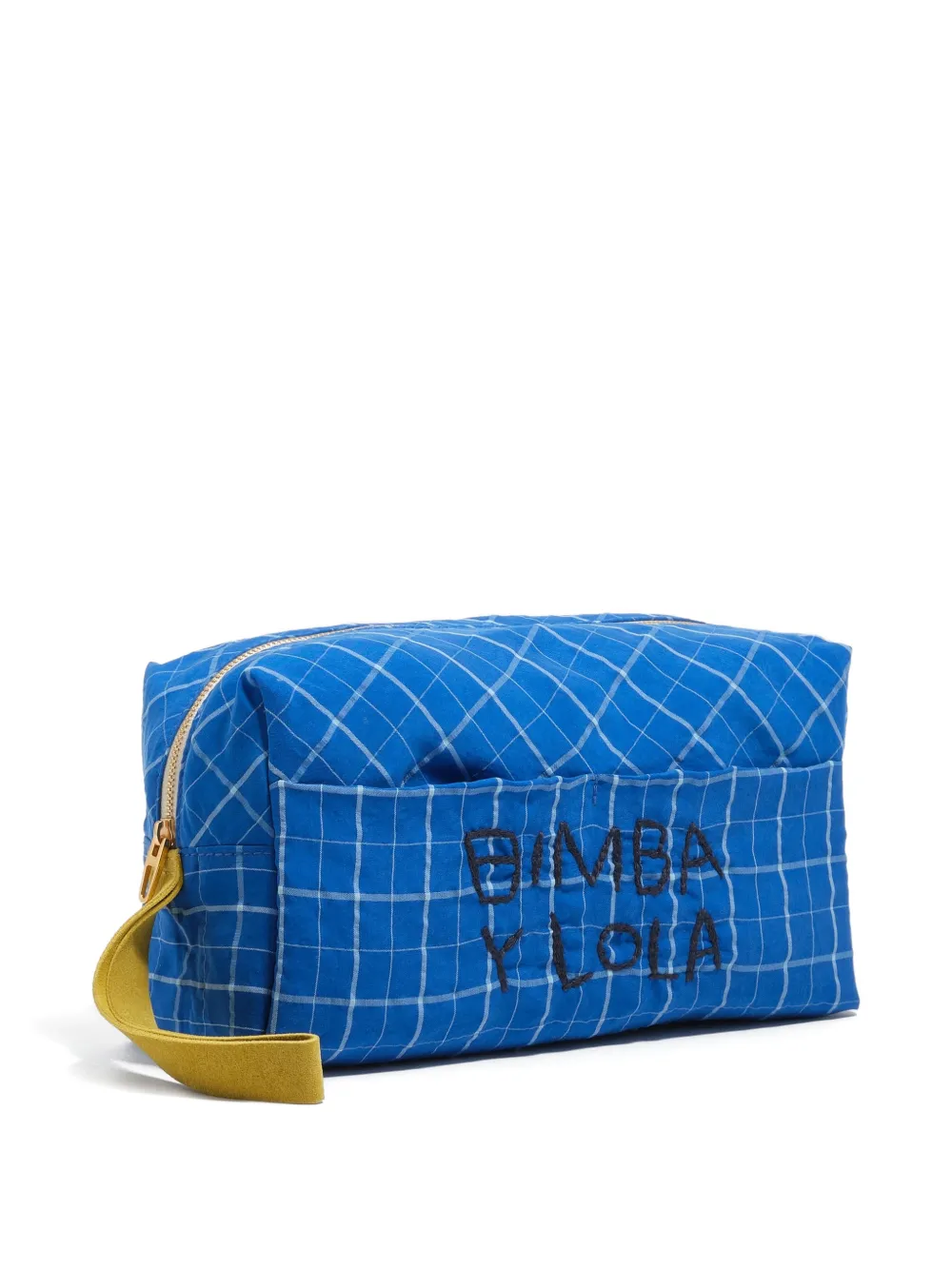Bimba y Lola Trousse make up con ricamo - Blu