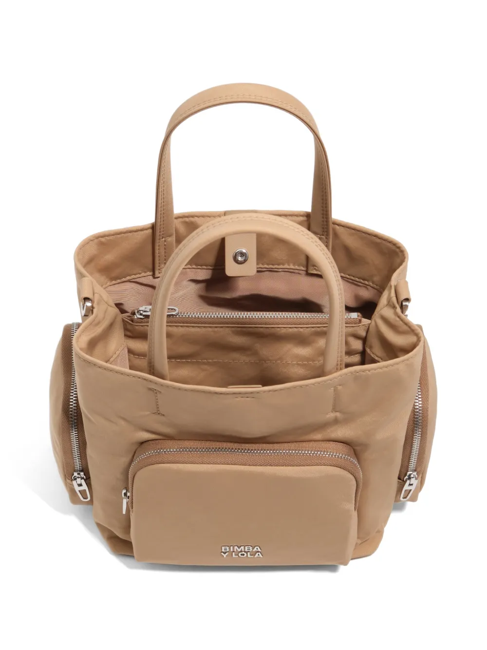 BIMBA Y LOLA Kleine crossbodytas met zak Bruin