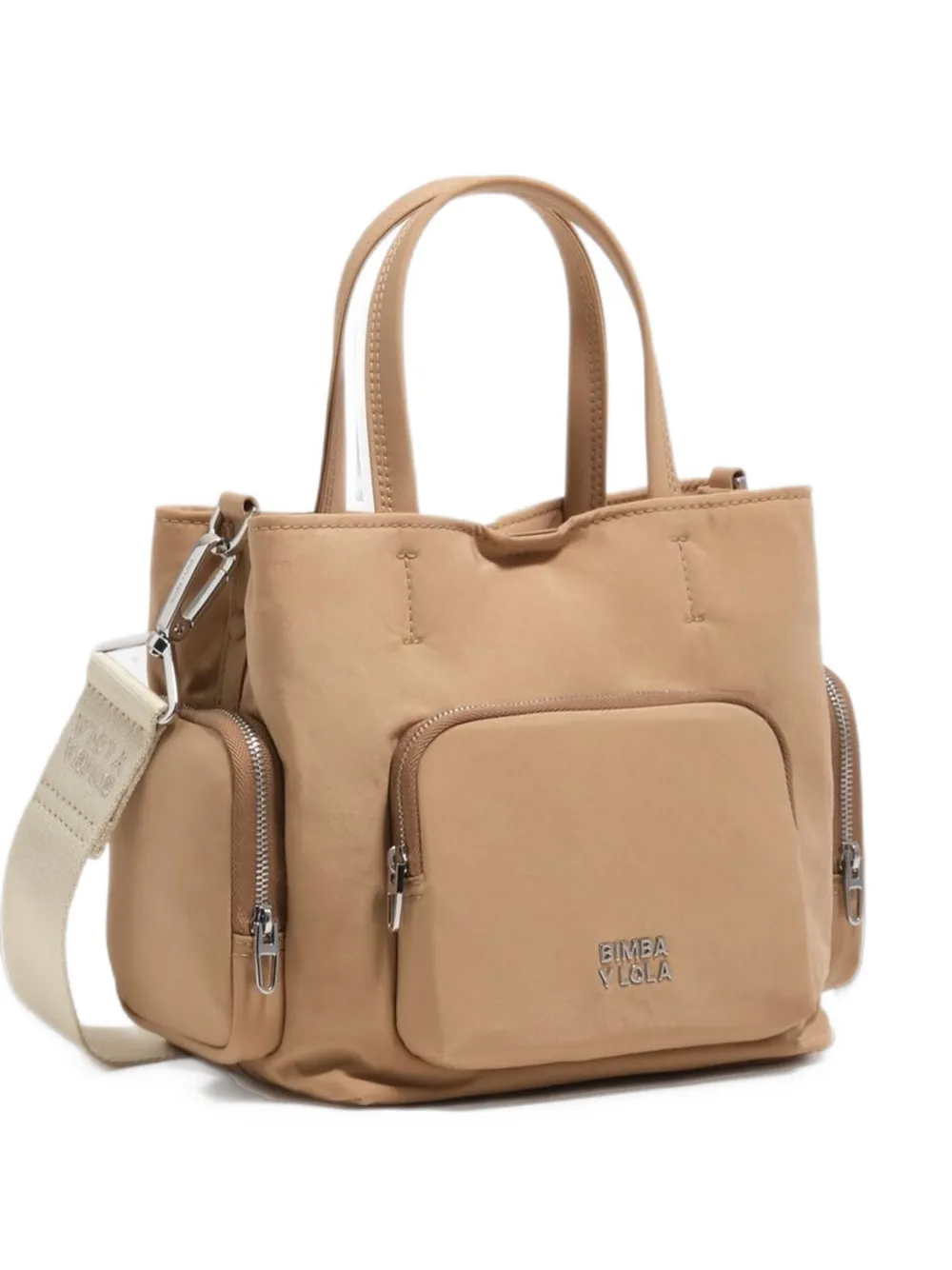 Bimba y Lola Borsa a tracolla piccola con tasche - Marrone