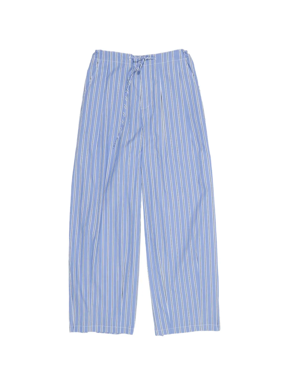 BIMBA Y LOLA blue striped cotton jogger trousers