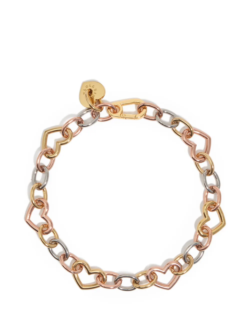 Bimba y Lola heart-chain necklace - Gold