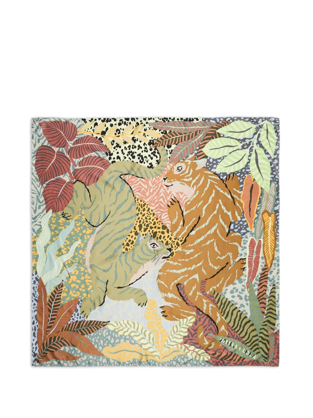 BIMBA Y LOLA Schal mit Wild Tiger-Print - Nude