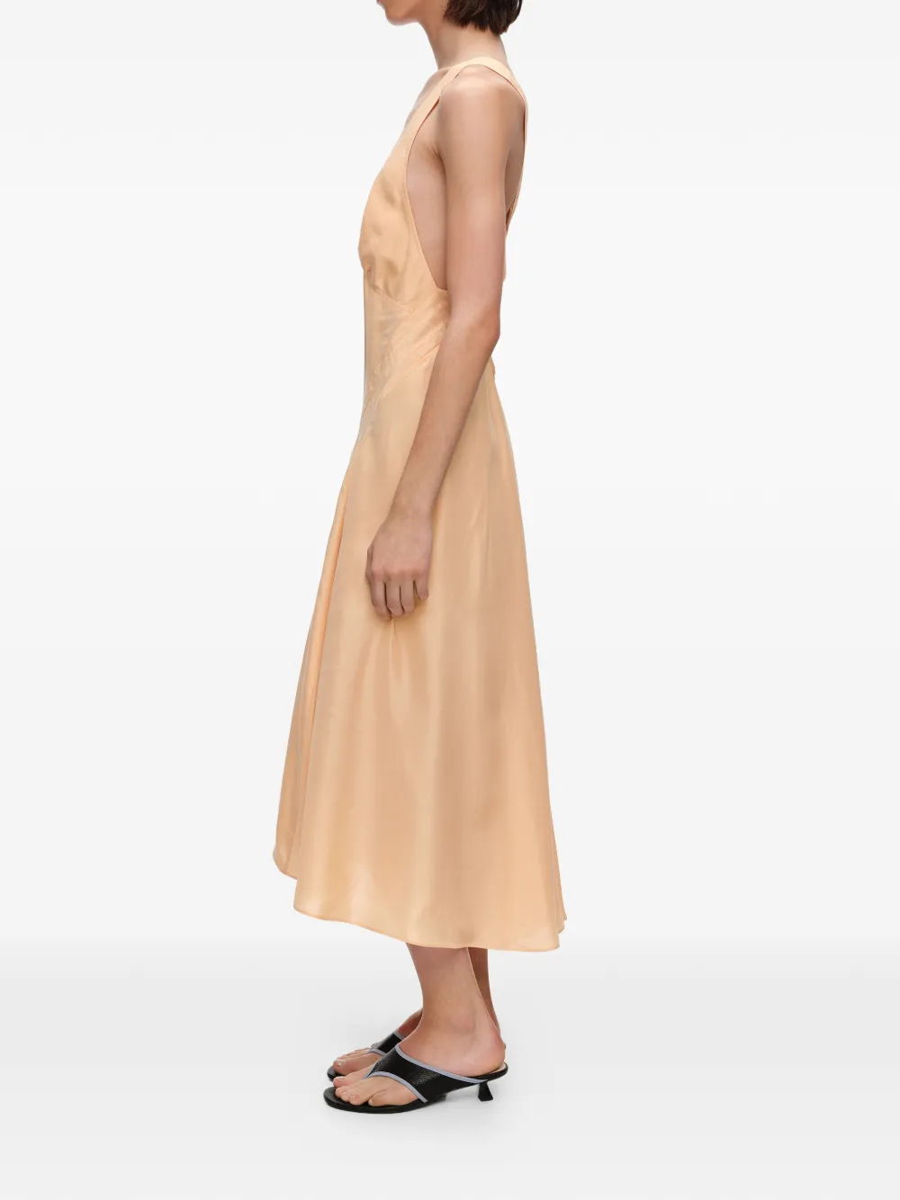  Bimba Y Lola Abito Midi In Seta - Arancione 